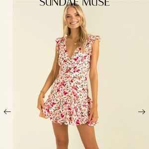Sundae Muse Libby Dress pink floral summer dress
